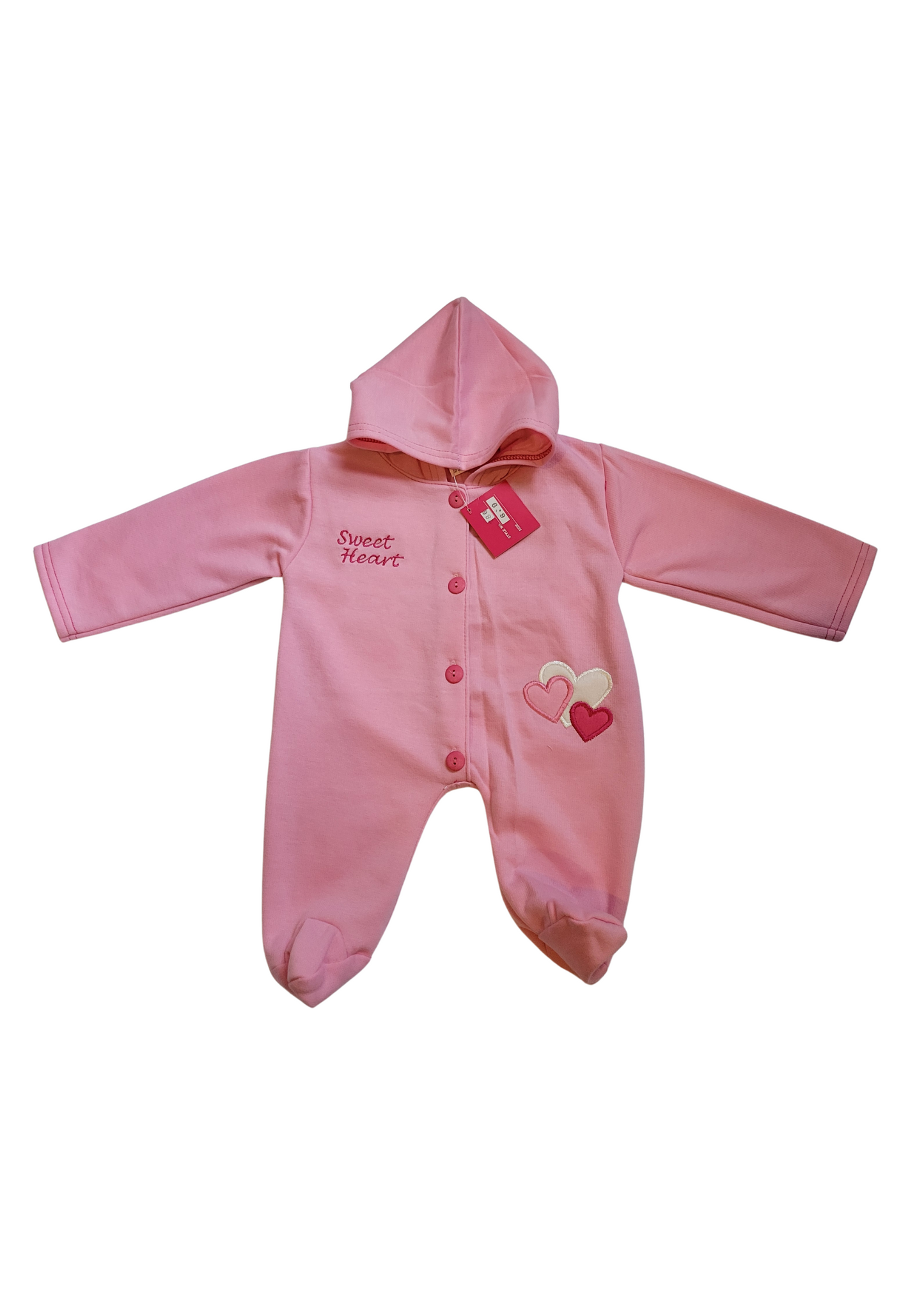 Pink Baby Girls Romper Onesie 6-9 Months